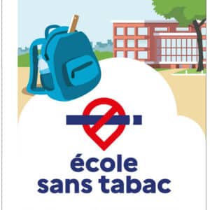 Panneau/Adhésif école sans tabac
